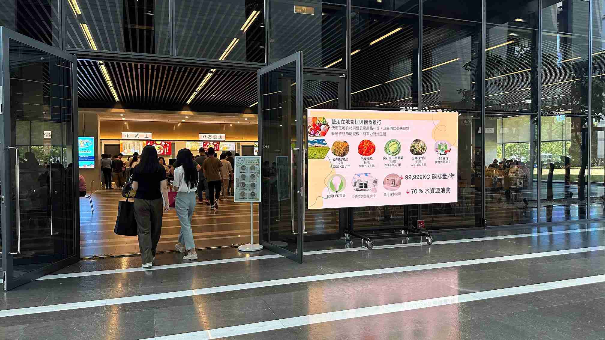  巨星国际从日常办公环境出发，，，，于总部大楼员工餐厅推广低碳饮食、、、、发起减碳挑战等，，由内而外引导员工反思及改变个人日常行为，，，，将公司转型成推动永续发展的重要场域